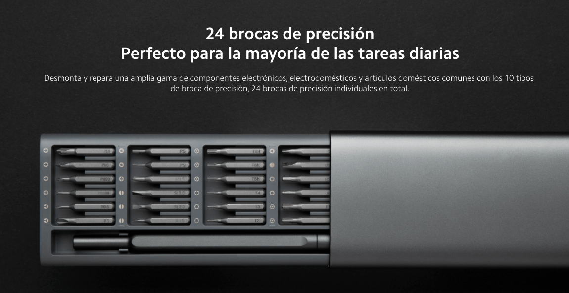 Set de Destornillador Electrico de Precision 24 en 1 Xiaomi - 001 —  Universo Binario